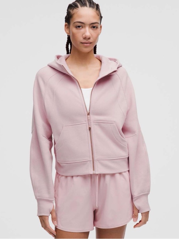 Lululemon Scuba Oversized Full-Zip Hoodie Pink Haze / Rose Gold
